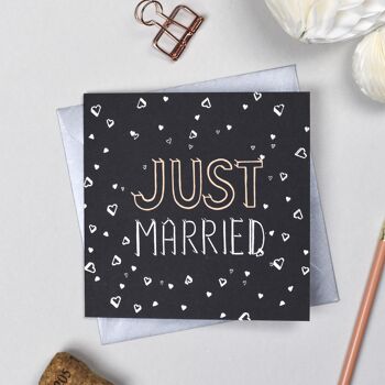 "Juste marié" Carte de vœux 2