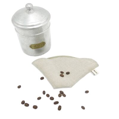 Organic linen coffee filter