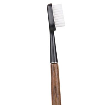 Brosse à dents en bois rechargeables-Noyer - Noir 1