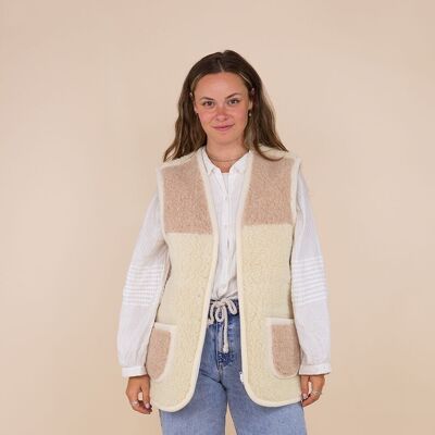 Women's body warmer wool Ayla