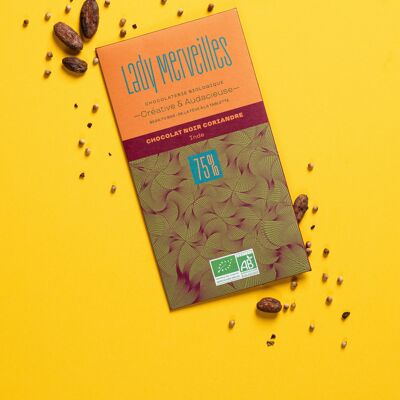 Dark chocolate CORIANDER -75% INDIA