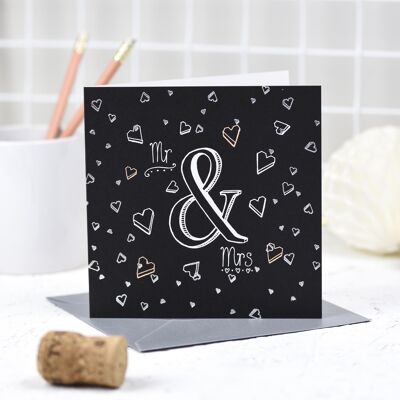 'Mr And Mrs' Greeting Card