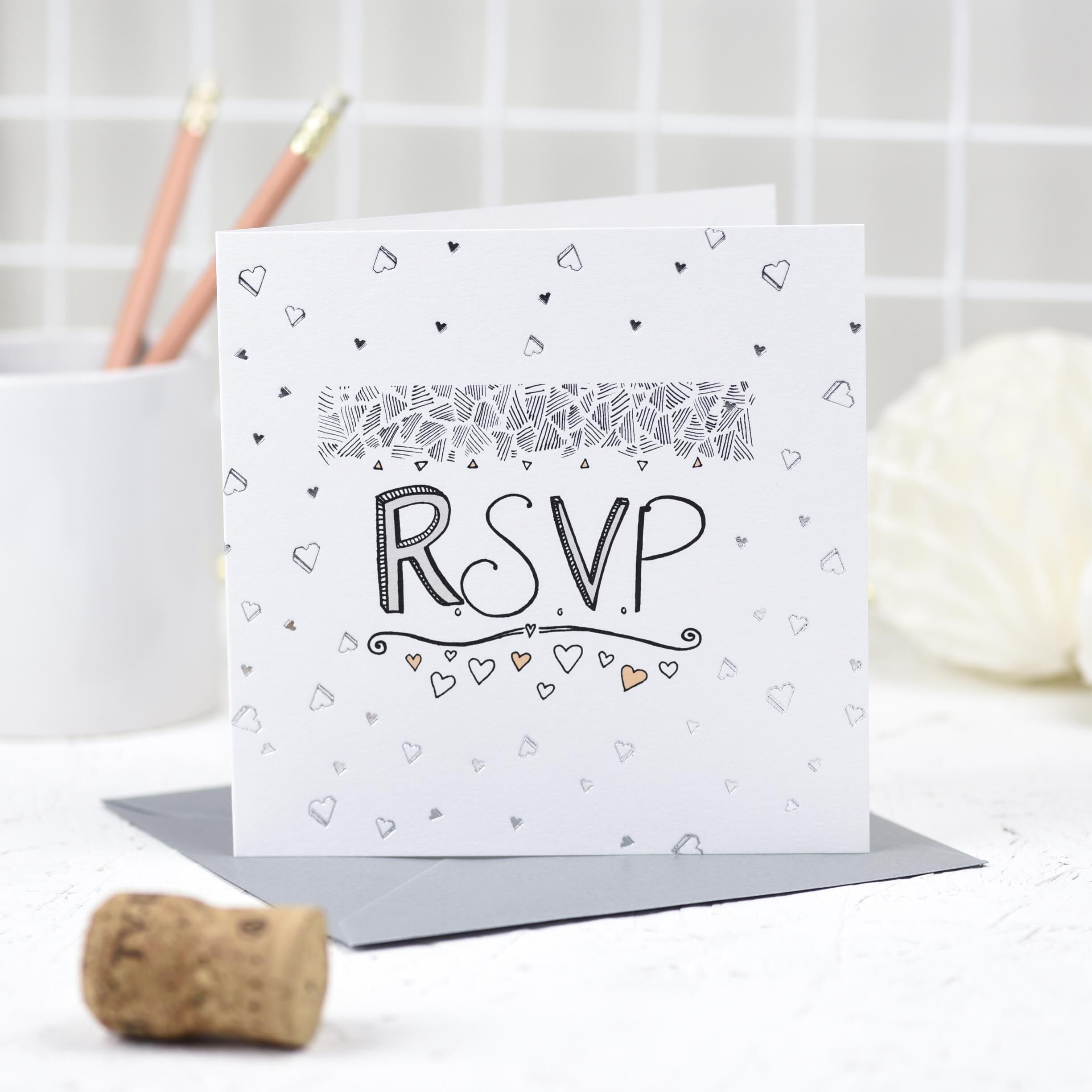 "RSVP"-Grußkarte