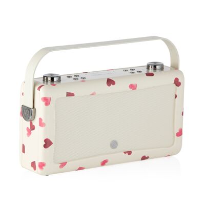 VQ - Hepburn Voice - Alexa Voice Activated Smart Speaker with Bluetooth - Emma Bridgewater - Pink Hearts