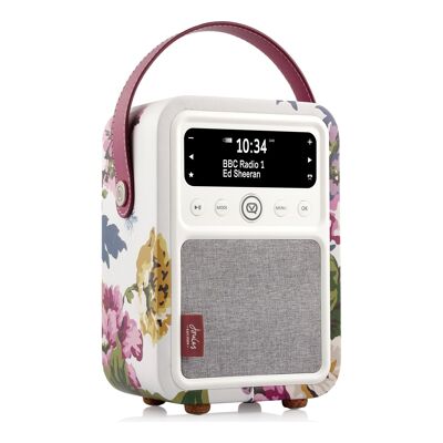 VQ - Monty - Digital DAB / DAB+ Radio & Bluetooth Speaker - Joules - Cambridge Floral Cream