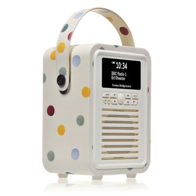 VQ - Retro Mini - Digital DAB / DAB+ Radio & Bluetooth Speaker - Emma Bridgewater - Polka Dot