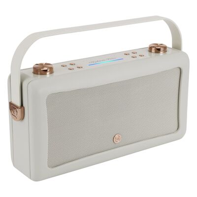 VQ - Hepburn Voice - Alexa Voice Activated Smart Speaker with Bluetooth - Grey & Copper