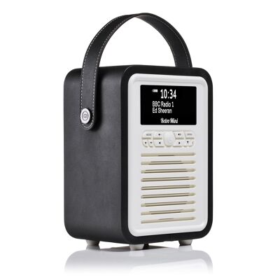 VQ - Retro Mini - Digital DAB / DAB+ Radio & Bluetooth Speaker - Black