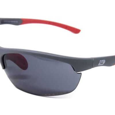 Vertex Sunglasses - Matte Grey/Red