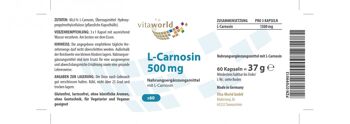 Carnosine 500 mg (60 gélules) 2