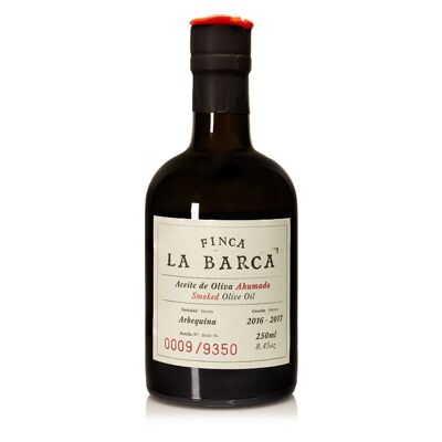 Geräuchertes Olivenöl „FINCA LA BARCA“, Flasche 250 ml