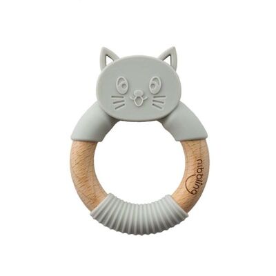 Chewy Cat Teether: Cloud Grey