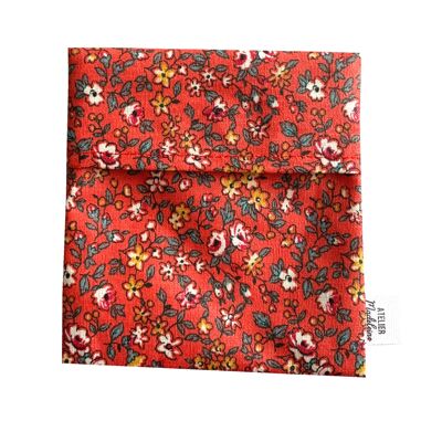 Red floral waterproof soap pouch