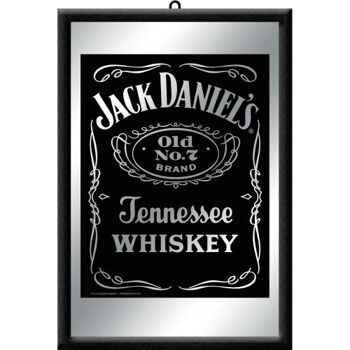 Rétroviseur à barre noire avec logo Jack Daniels
