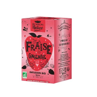 Organic Strawberry Ginger Infusion - 16 sachets