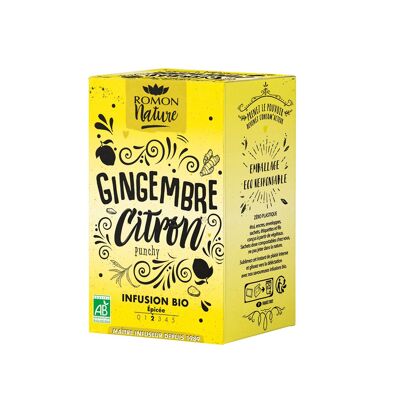 Organic Ginger Lemon Infusion - 16 sachets