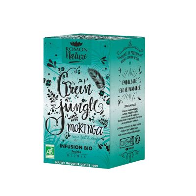 Green Jungle Bio-Moringa-Aufguss – Kiwi, Pitaya, Birne – 16 Beutel