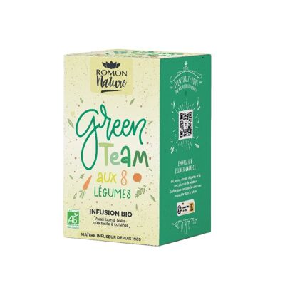 Green team infusion with 8 organic vegetables - 16 sachets