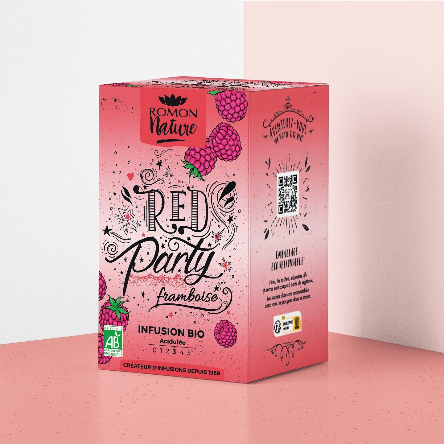 Infuso biologico rosso per feste*