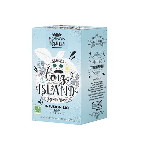 Infusion Long Island bio - Pomme, Menthe, Citron - 16 sachets