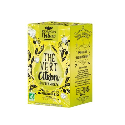 Infusión de Té Verde Limón Ecológico - 16 sobres