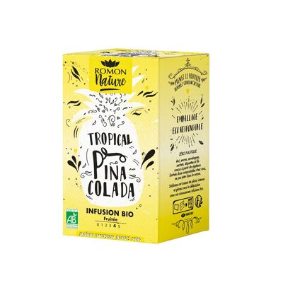 Infusión de Piña Colada Tropical Ecológica - Piña, Limón - 16 sobres