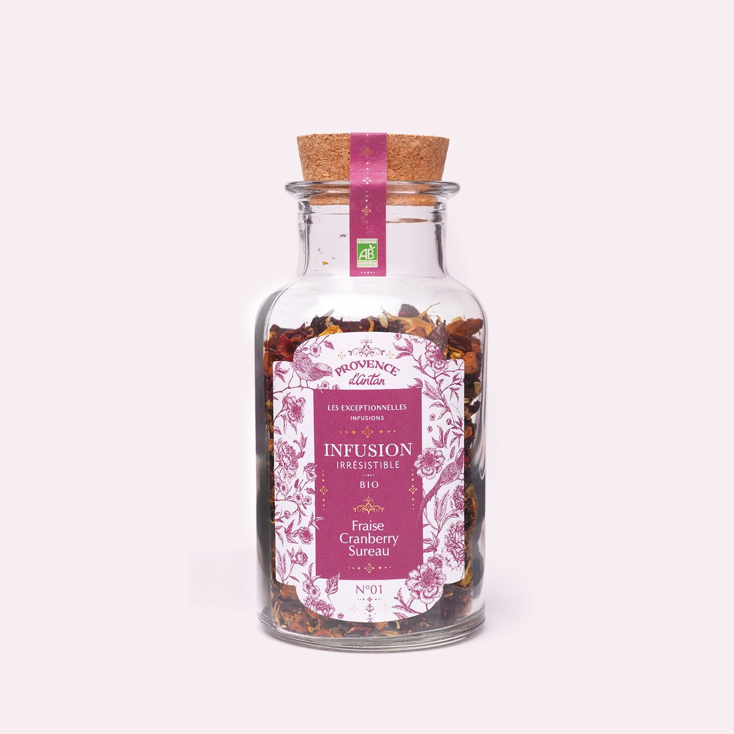 Infuso di fragole, mirtilli rossi e sambuco biologico irresistibile* - 70 g