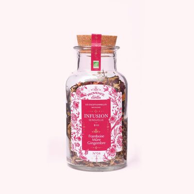 Infuso Sensuale Bio di Lampone, Mora e Zenzero* - 70 g