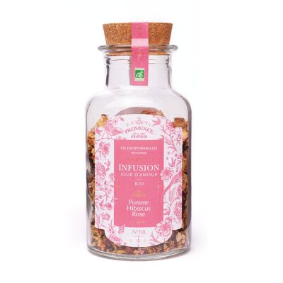 N°8 Jour d'Amour - Pomme, Hibiscus, Rose - Infusion bio 70g