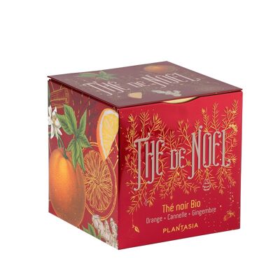 Té negro orgánico de naranja, canela, jengibre y navidad - 24 bolsitas de té