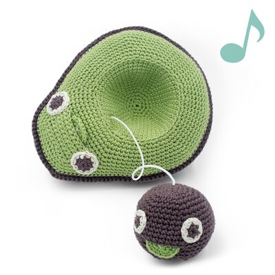 MOTHER AVOCADO AND HER BABY NUTS - ORGANIC COTTON MUSIC BOX