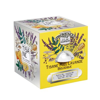 Té de hierbas de lavanda y miel orgánica - 24 bolsitas de té