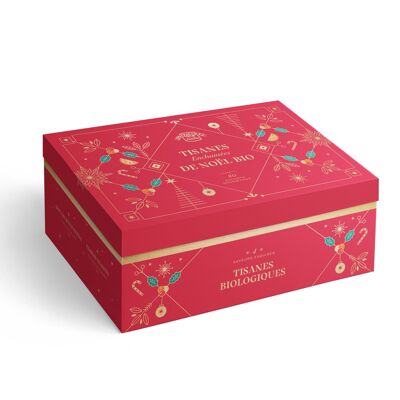 Enchanted Christmas Organic Luxury Herbal Tea Set - 40 sachets