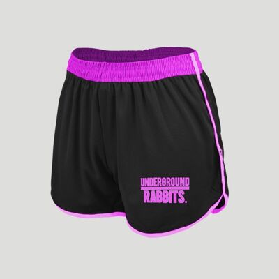 Shorts de Deporte - Negro/Rosa