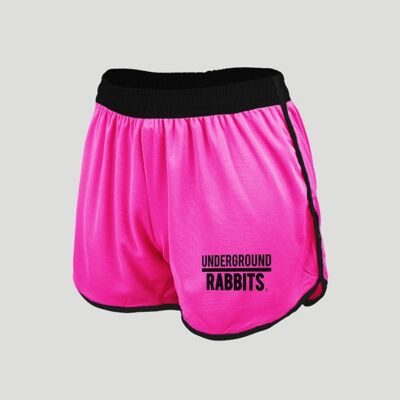 Shorts de Deporte - Rosa/Negro