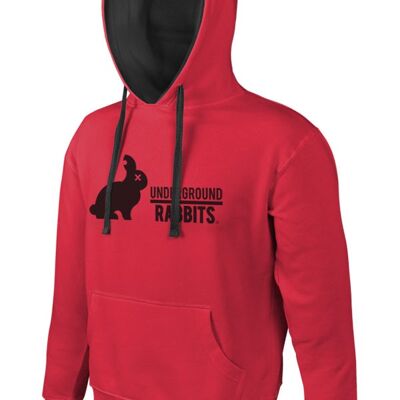 Sudadera Underground Rabbits - Rojo/Negro