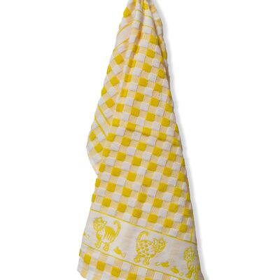 Kitchen towel "KITTY", yellow