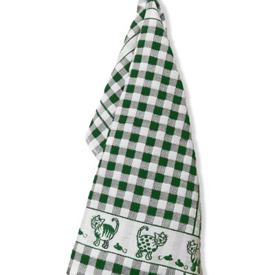 Kitchen towel "KITTY", green