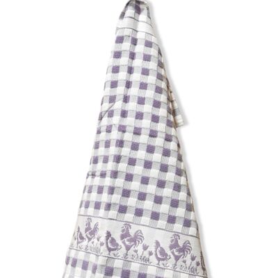 Kitchen towel "CHICKEN-PARADE", purple