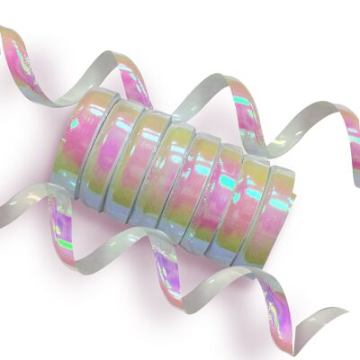 Serpentinas holográficas iridiscentes