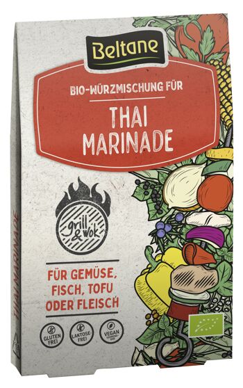 Mélange d'assaisonnements BIO Beltane Grill & Wok pour marinade thaï 10 plateaux