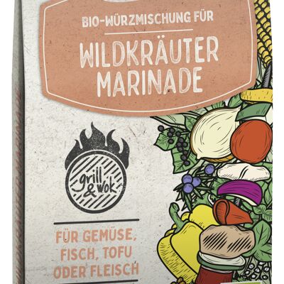BIO Beltane Grill&Wok Würzmischung für Wildkräuter Marinade 10er Tray