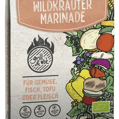 BIO Beltane Grill&Wok Würzmischung für Wildkräuter Marinade 10er Tray