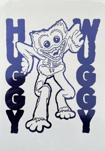 Huggy Wuggy Foil Print A5 Sans cadre 2