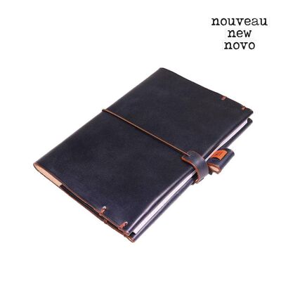 Hellish Notebook- dark blue & terracota