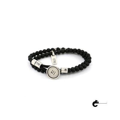 Men's Bracelet | Button - matte onix