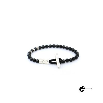 Men's Bracelet | Cylinder - black onix