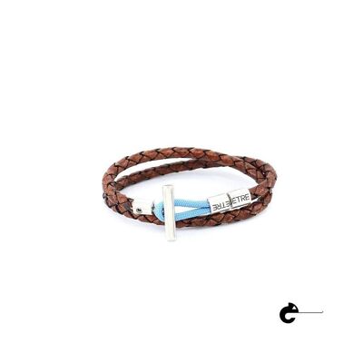 Men's Bracelet | Cylinder - vintage leather double