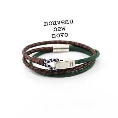 Men's Bracelet | Gaya - triple w&blue green