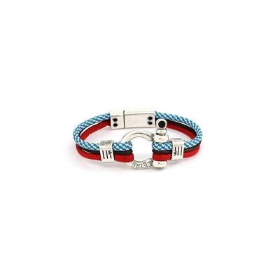 Men's Bracelet | Grand - Triple rouge&bleu